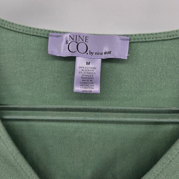 Sage Y2K Babydoll Beaded Top Size MD Forest Fairy Boho Phoebe Buffay 2000s - Picture 3 of 8